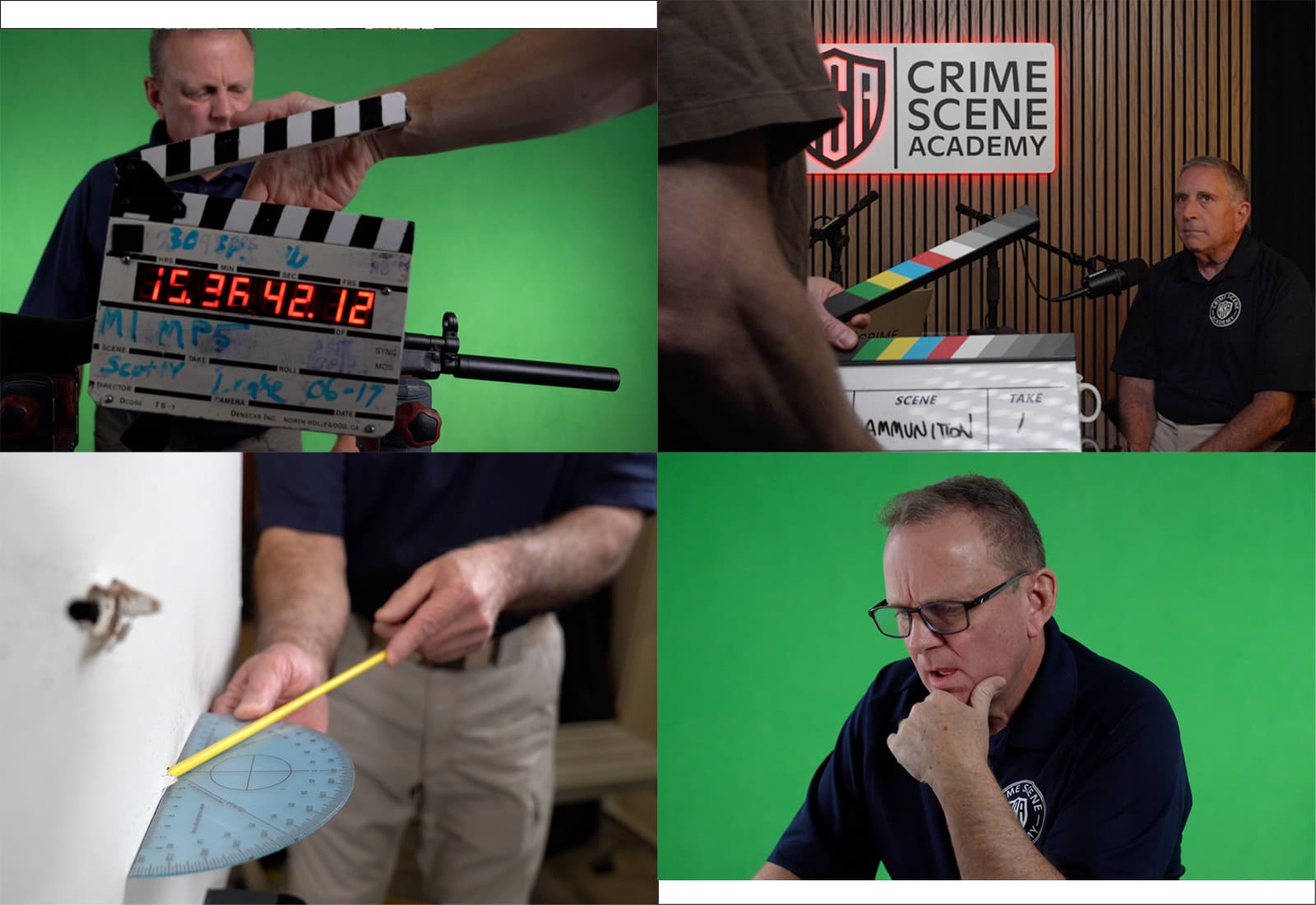Crime Scene Academy investigative training visual.